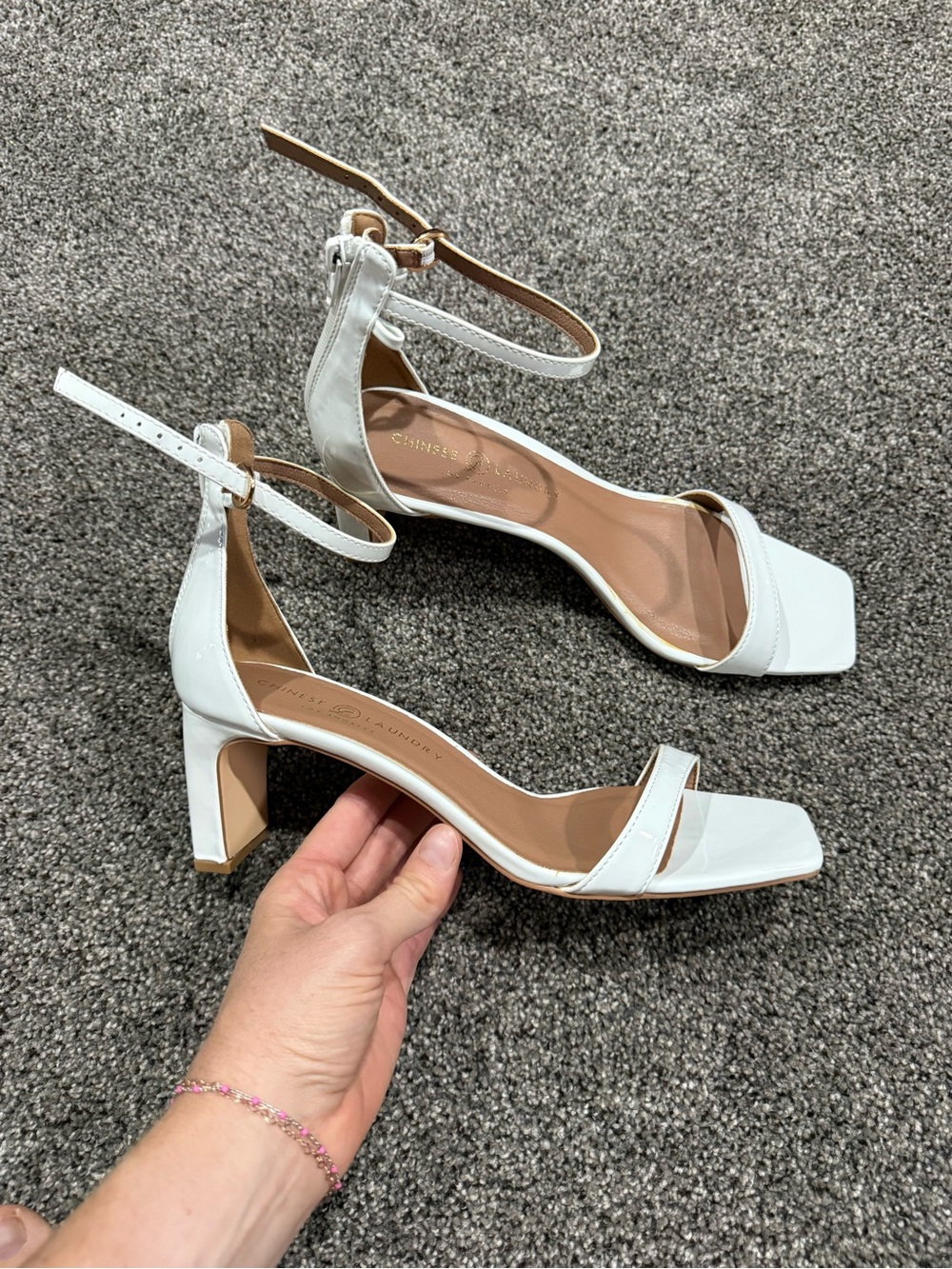 Women’s White Heels -Size 8.5